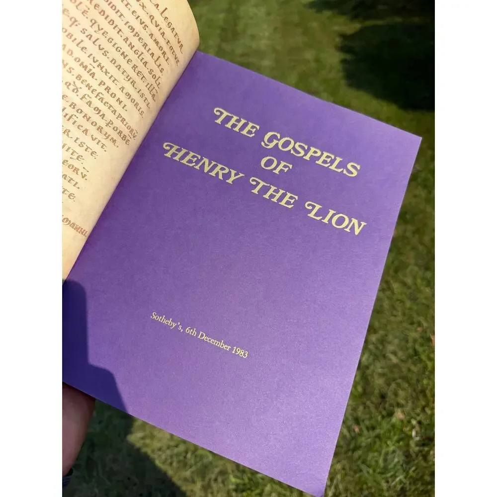 Sotheby's London the gospels of Henry the Lion 1983 Catalogue